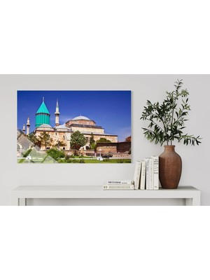 Baskı Perisi Mevlana Müzesi Cam Tablo (448)