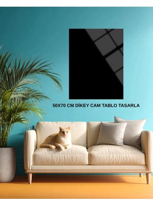 Baskı Perisi Kişiye Özel Dikey 50 x 70 cm Cam Tablo