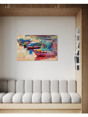 Baskı Perisi Modern Sanat Cam Tablo 627