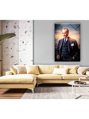 Baskı Perisi Atatürk Cam Tablo 162