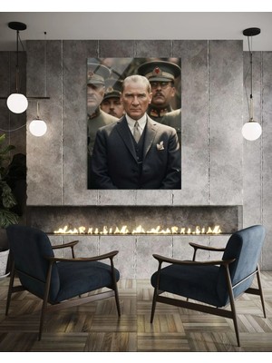 Baskı Perisi Atatürk Cam Tablo 163