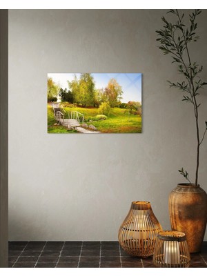Baskı Perisi Manzara Cam Tablo 283