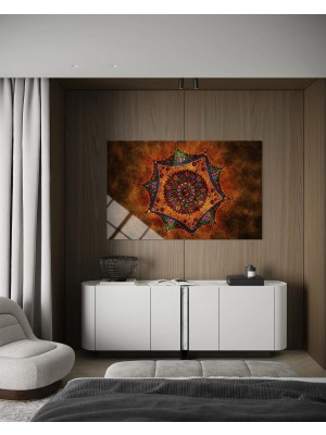 Baskı Perisi Modern Sanat Cam Tablo 635