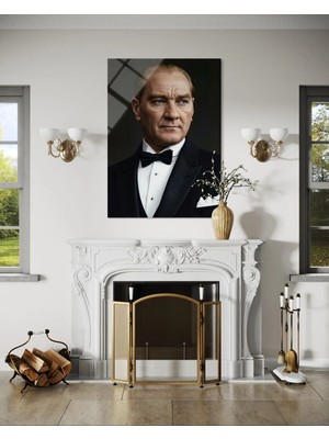 Baskı Perisi Atatürk Cam Tablo 177