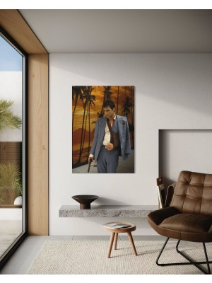 Baskı Perisi Modern Sanat Cam Tablo  654
