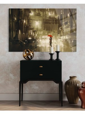 Baskı Perisi Modern Sanat Cam Tablo 615
