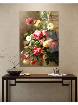 Baskı Perisi Modern Sanat Cam Tablo 613
