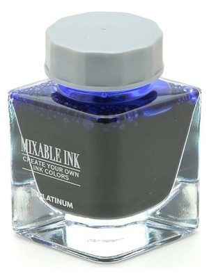 Platinum Dyestuff  Mixable  Bottle Ink 20CC 55 Aurora Blue