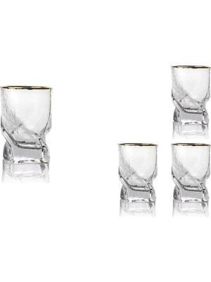 MIKASAMOOR 4lütwist Gold  Meşrubat Bardağı 410ML