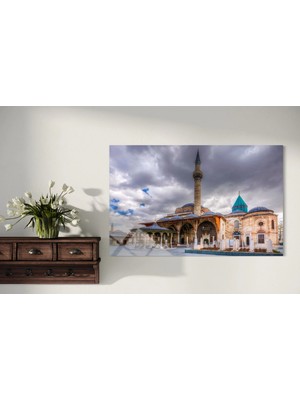 Baskı Perisi Mevlana Müzesi Cam Tablo (450)