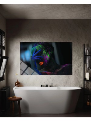 Baskı Perisi Modern Sanat Cam Tablo 647