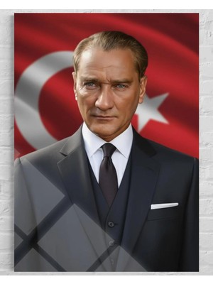 Baskı Perisi Atatürk Cam Tablo 185