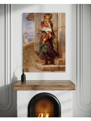 Baskı Perisi Modern Sanat Cam Tablo  658