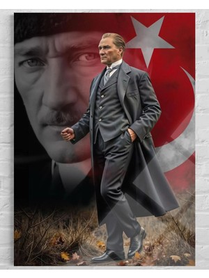 Baskı Perisi Atatürk Cam Tablo 156