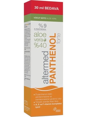 Montreal Altermed Panthenol Forte %40 Aloe Veralı Vücut Sütü 230ML ( 1 Adet )