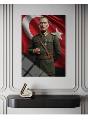Baskı Perisi Atatürk Cam Tablo 199