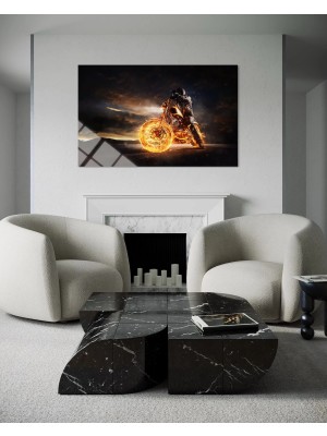 Baskı Perisi Modern Sanat Cam Tablo  638