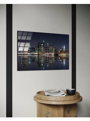 Baskı Perisi New York Cıty Cam Tablo (114)