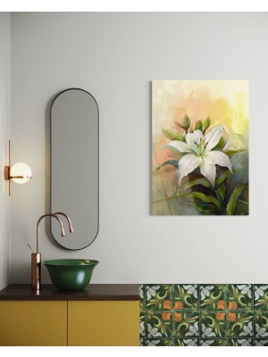 Baskı Perisi Modern Sanat Cam Tablo 605