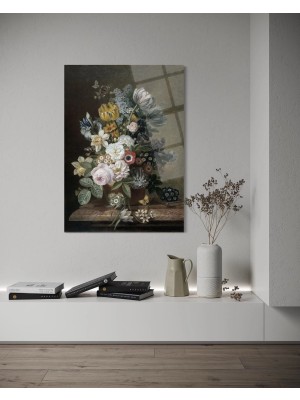 Baskı Perisi Modern Sanat Cam Tablo 602