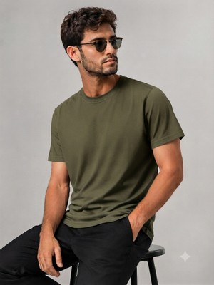 Me Selection %100 Pamuk Bisiklet Yaka  Basic Tişört