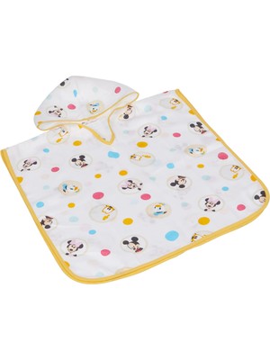 1001 1500187681 Disney Mickey Baby Pamuk Lisanslı Müslin Panço Havlu, Çok Renkli