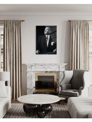 Baskı Perisi Atatürk Cam Tablo 109