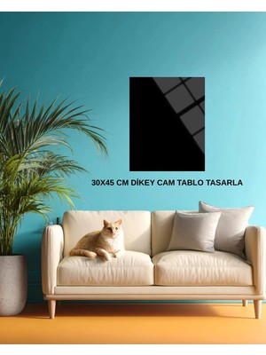 Baskı Perisi Kişiye Özel Dikey 30 x 45 cm Cam Tablo