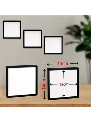 Empressco Fsahion Photo Yapışkanlı Sök Tak Pola Çerçeveler 12X12CM - 5'li Paketpaket Pvc Li