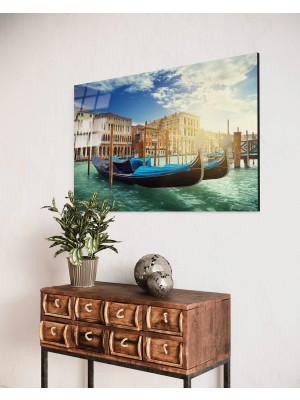 Baskı Perisi Canal Grande (Venedik) Cam Tablo (124)