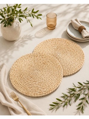 Bambum Bambu 2'li 38CM Amerikan Hasır Servis