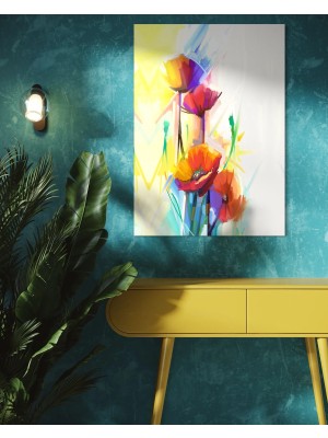 Baskı Perisi Modern Sanat Cam Tablo 612