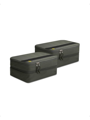 1001 Seyahat Paketleme Küpleri/valiz Içi Düzenleyici Çanta Kabin Boy S (2 Adet) Haki - AFA08477 (Spig