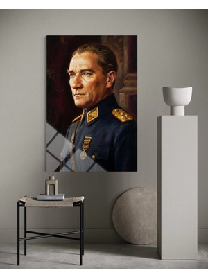 Baskı Perisi Atatürk Cam Tablo 131