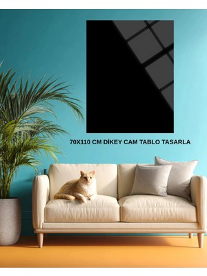 Baskı Perisi Kişiye Özel Dikey 70 x 110 cm Cam Tablo