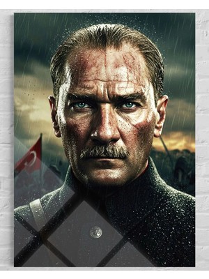 Baskı Perisi Atatürk Cam Tablo 181