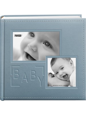 Belirtilmemiş Pioneer Photo Albums DA-200COLB/B Fotoğraf Albümü, 200 Cepli, Kabartmalı, 10,2 x 15,2 cm Için, Mavi