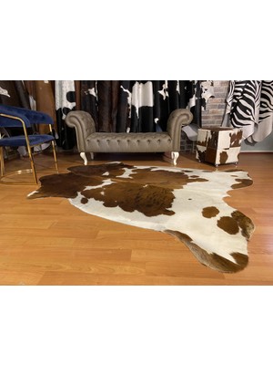 Fiesta Leather Art Hakiki Deri Dana Postu - Kahve Beyaz - 200 x 230 - 2260801000106