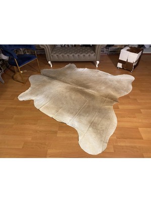 Fiesta Leather Art Hakiki Deri Dana Postu - Krem - 225 x 240 - 2260501000012
