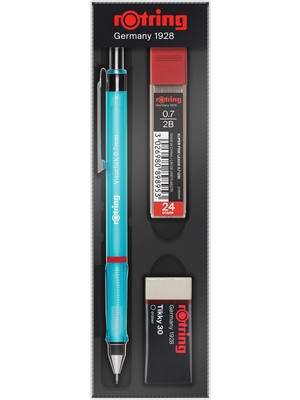 1001 Visuclick Versatil Kalem 3’lü Okul Seti, Uçlu Kalem 0.7 Mm, 0.7 Uç 2b, Silgi Hediye - Mavi