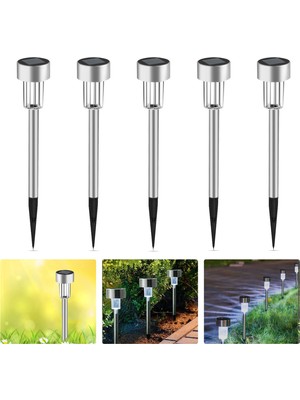 1001 Lamba, Bahçe, LED Solar Lamba, Dış Mekan Kazığı, Paslanmaz Çelik, Dış Aydınlatma, Solar Yo