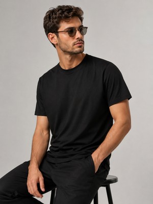 Me Selection %100 Pamuk Bisiklet Yaka  Basic Tişört