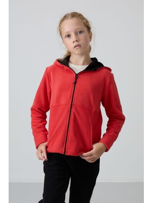 Tommy Life Fiesta Kalın Yumuşak Dokulu Standart Fit Nakışlı Polar Kız Çocuk Sweatshirt - 75152