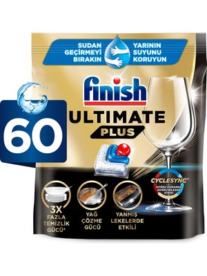 1001 Ultimate Plus 60 Kapsül Bulaşık Makinesi Deterjanı Tableti (1 x 60 Kapsül)