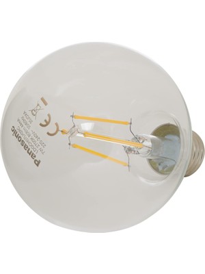 1001 E27 Fil G95 Lamba, Sarı Işık 7W 806LM 2700K Clear