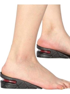 1001 Konforlu Gizli Yükseltici Ped (Unisex) - 5 cm Boy Uzatıcı Silikon Ortopedik Topuk Tabanlık