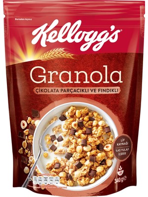 1001 Granola Çikolata Parçacıklı ve Fındıklı 340 Gr,%44 Yulaf Içerir,lif Kaynağı,%11 Belçika �