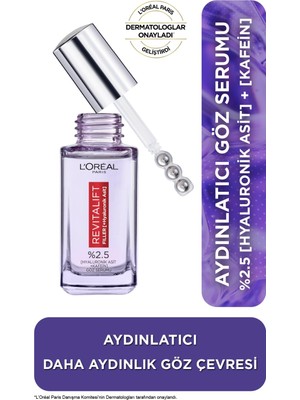 1001 Paris Revitalift Filler Aydınlatıcı Göz Serumu 20 ml