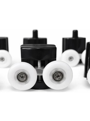 1001 Tekeri, Krom 8’li Takım, 24 mm Çap, Alt Üst Takım, Cam, Kabin Tekerleği, Dayanıklı Yedek Pa