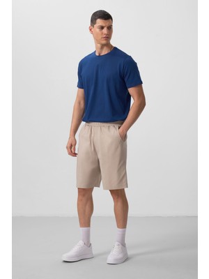 Tommy Life Taş Standart Fit Dokuma Hafif Esnek Chino Erkek Şort - 81290